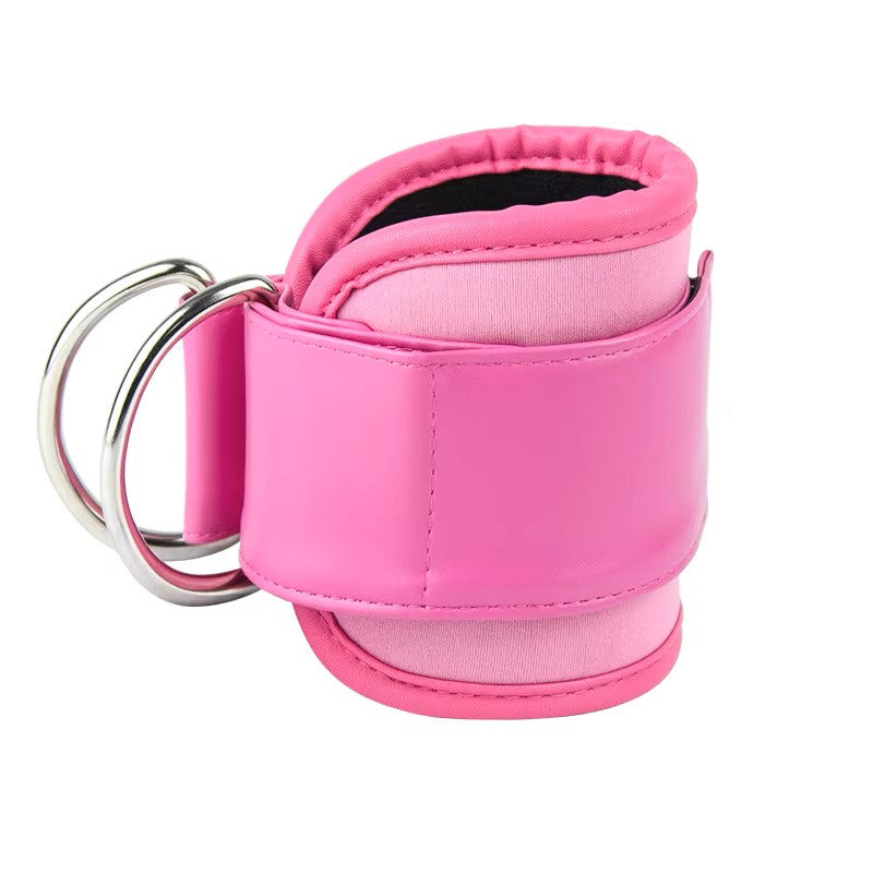Pink Cable Machine Ankle Straps