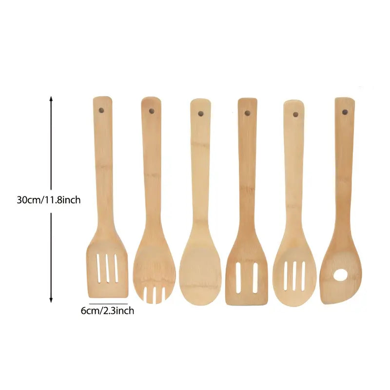 Bamboo Kitchen Utensils Dimensions
