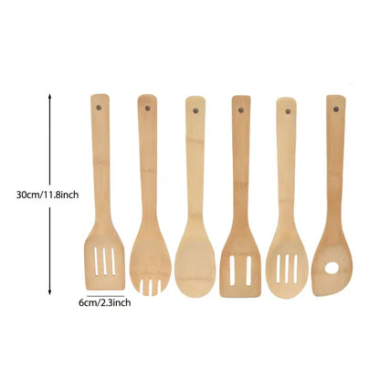 Bamboo Kitchen Utensils Dimensions