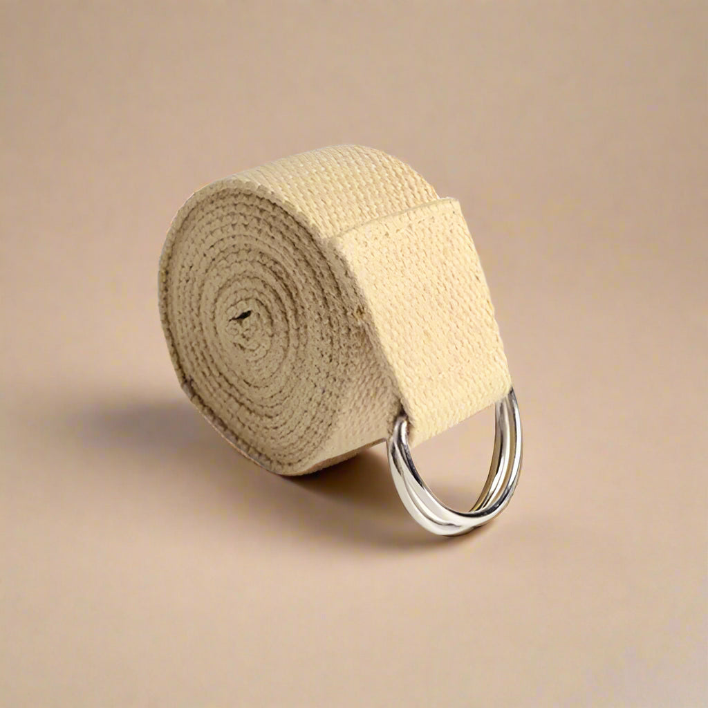 Beige Yoga Strap