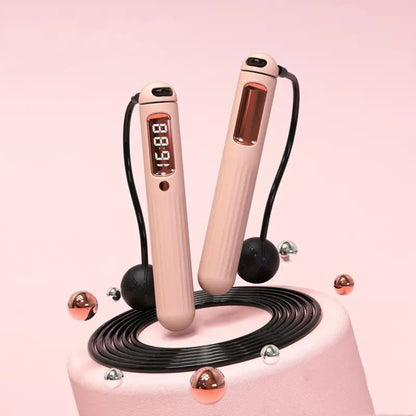 Digital Counter Skipping Rope Pink