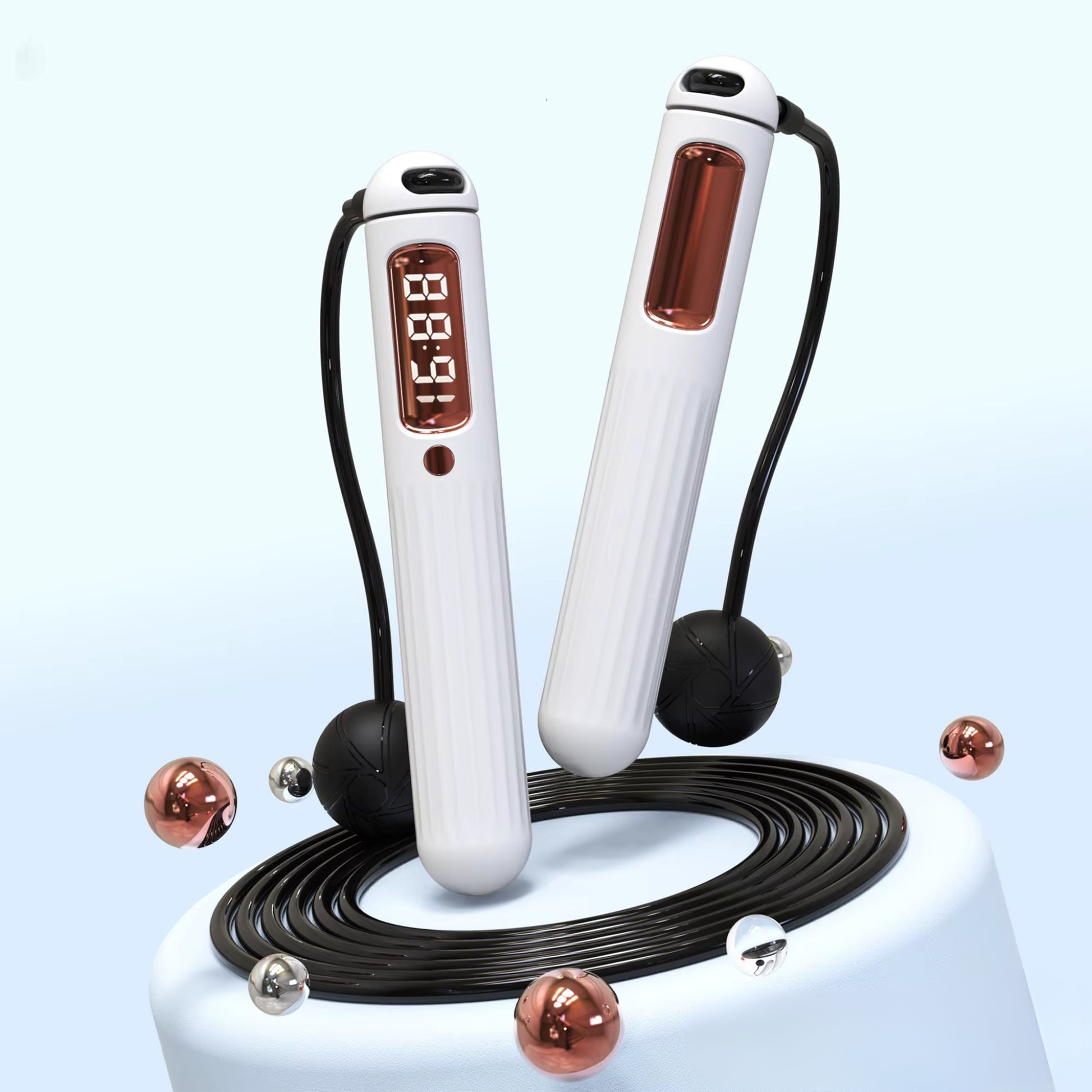 Digital Counter Skipping Rope White
