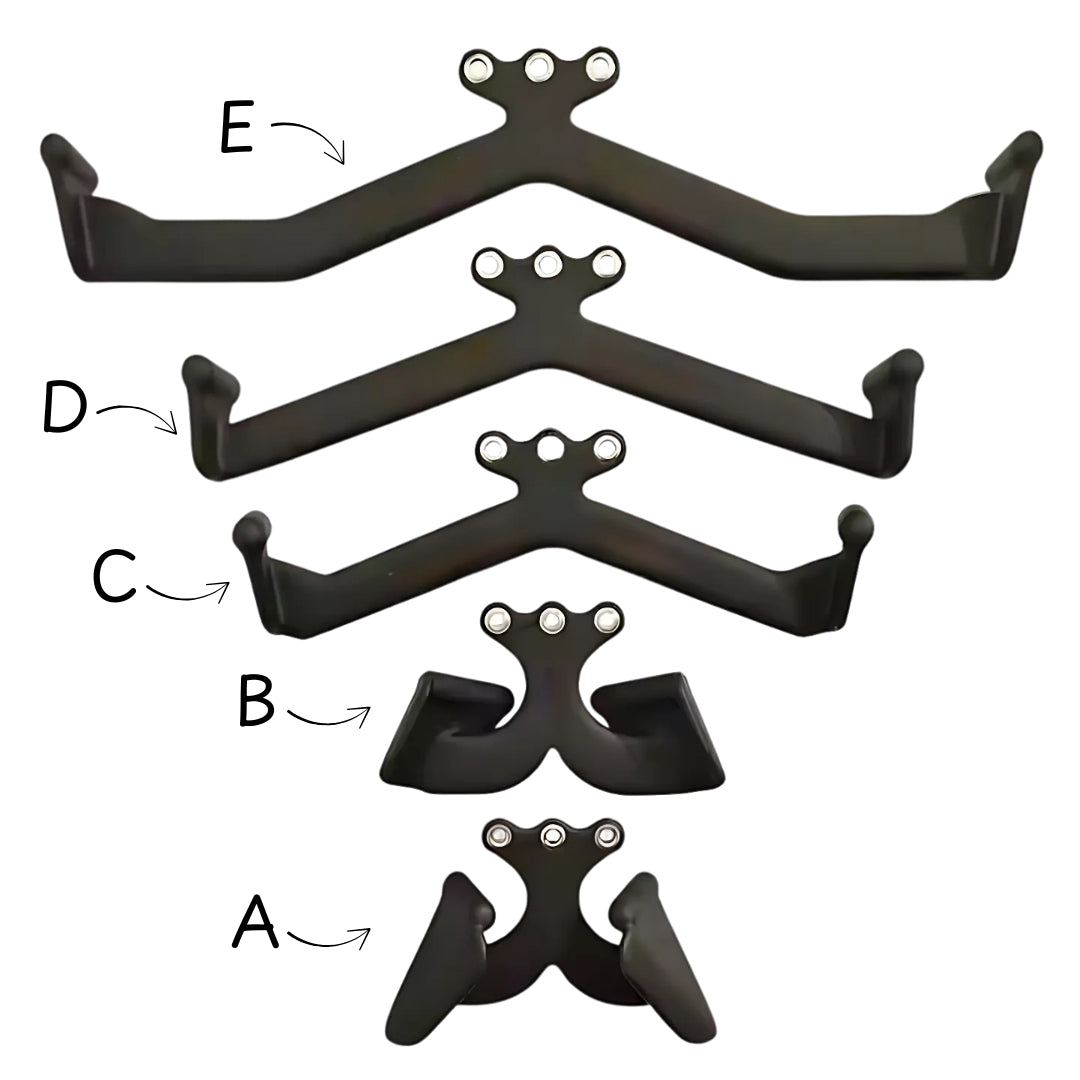Set of Five MAG Grips labelled